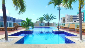 Beira-mar Jatiúca I Piscina I Cobertura I Vista mar